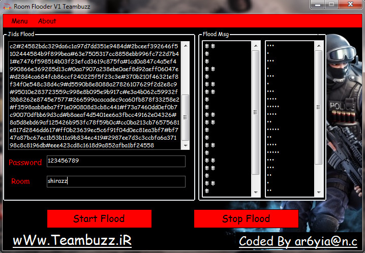 Flooder room Teambuzz v1
